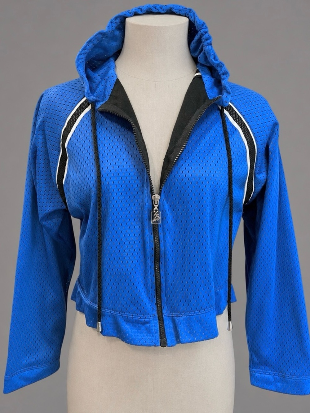 Vintage PEZZI Cropped Hoodie Layering Sweat Jacket *MINT CONDITION